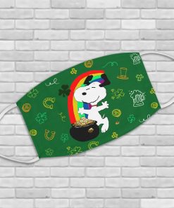 Irish Snoopy Happy St Patrick’s Day Face Mask With Pm2.5 Filter