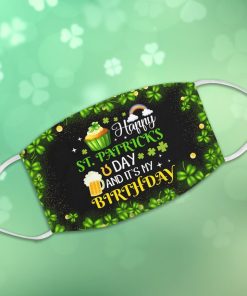 It’s My Birthday 17 March Happy St Patrick’s Day Face Mask With Pm2.5 Filter
