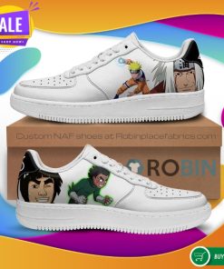 Jiraiya Rock Lee Might Guy Naruto Manga Air Force Shoes – Custom Anime Sneaker