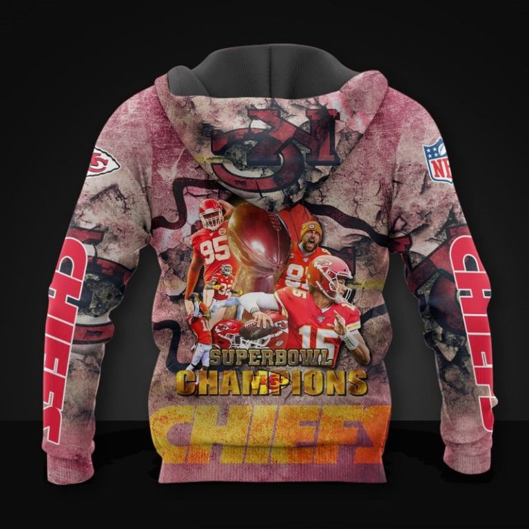 Kansas City Chiefs Super Bowl Champions 3D Print Hoodie, T Shirt KCC242134