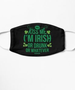 Kiss Me I’m Irish Or Drunk St Patrick’s Day Drinking Drunk Face Mask With Pm2.5 Filter