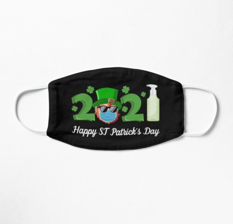 Leprechaun Happy St Patrick’s Day 2021 Face Mask With Pm2.5 Filter