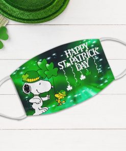 Leprechaun Snoopy Snoopy Woodstock Happy St Patrick’s Day Face Mask With Pm2.5 Filter