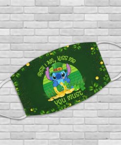 Leprechaun Stitch I Am Irish Kiss Me You Must St Patrick’s Day Face Mask With Pm2.5 Filter