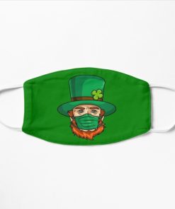 Leprechaun Wearing A Mask Funny St Patrick’s Day Face Mask With Pm2.5 Filter