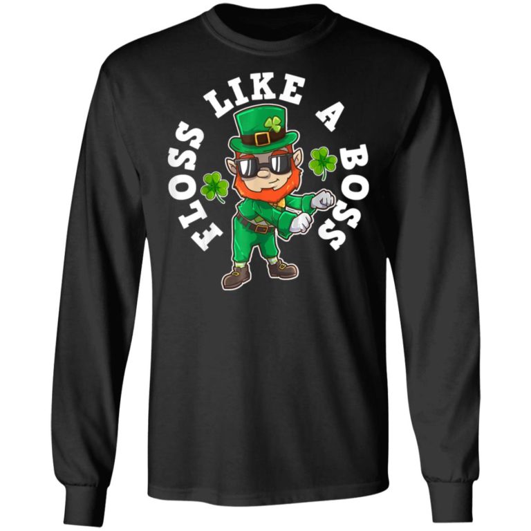 Flossing Leprechaun St. Patricks Day Irish Shamrock Shirt ( T-shirt, Ls, Hoodie)