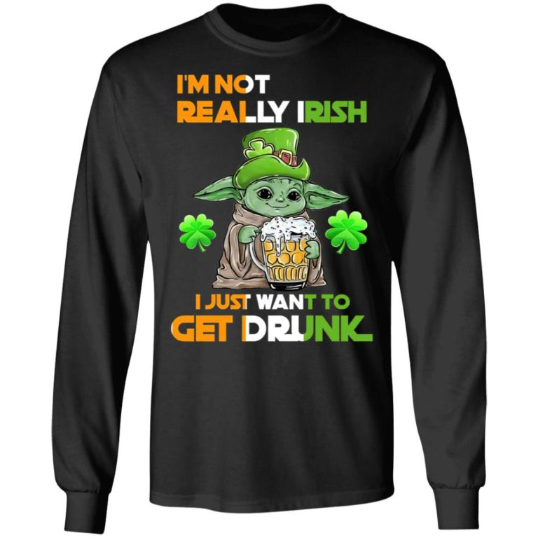 Baby Yoda Irish drunk I Happy St. Patrick’s day Shirt ( T-shirt, Ls, Hoodie)