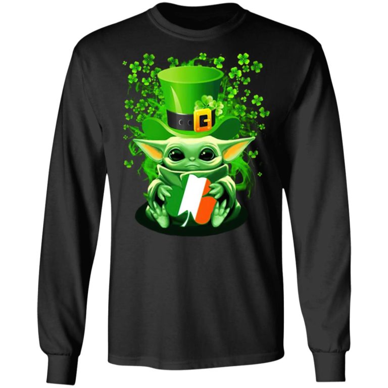 Baby Yoda Happy St Patrick’s Day Shirt ( T-shirt, Ls, Hoodie)