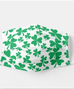 Lucky Shamrocks St Patrick’s Day Face Mask With Pm2.5 Filter
