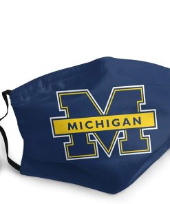 Michigan Wolverines Football Face Mask With PM2.5 Filter Sheet
