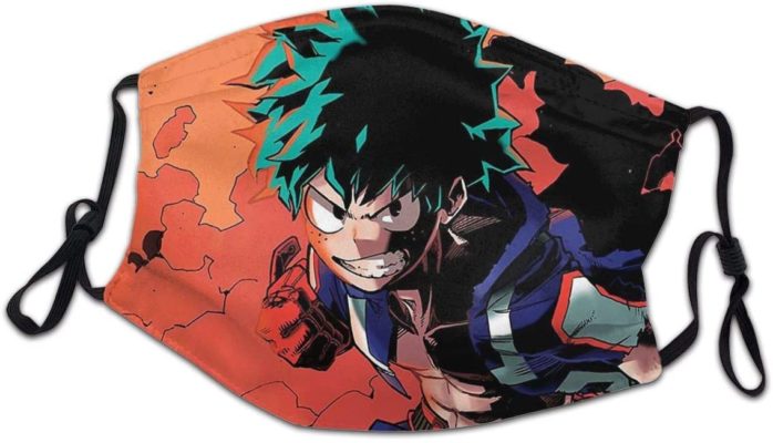 Midoriya My Hero Academia Face Mask With PM2.5 Filter Sheet