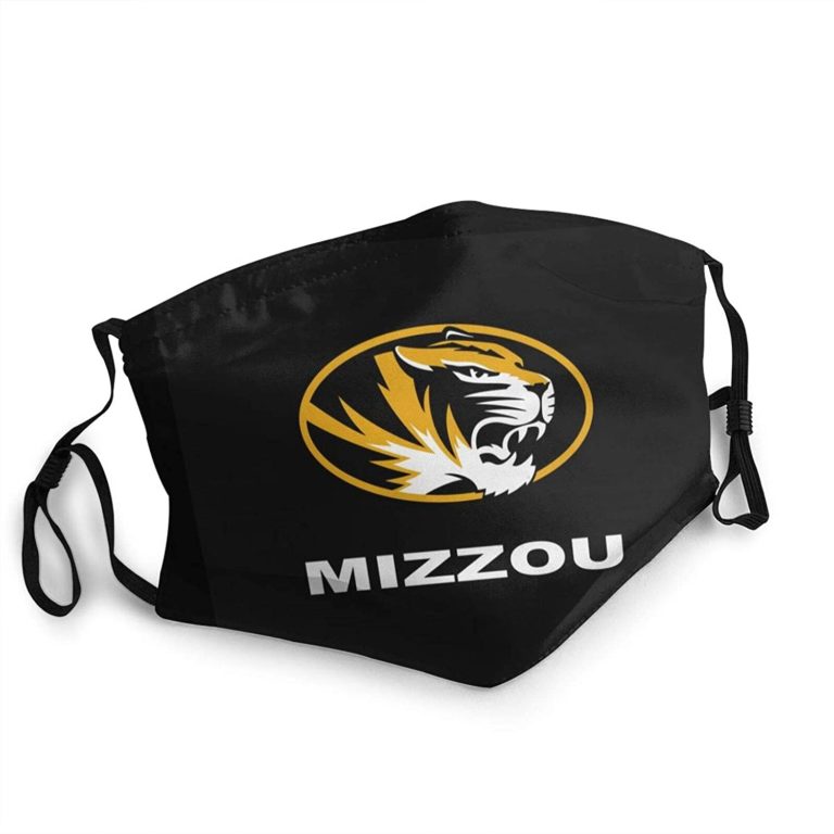 Missouri Tigers Football Face Mask With PM2.5 Filter Sheet