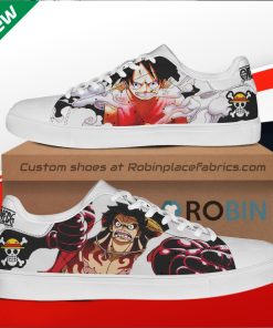 Monkey D Luffy One Piece Custom Stan Smith Shoes Monkey D Luffy One Piece Custom Stan Smith Shoes