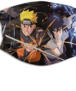 Naruto And Sasuke Face Mask With PM2.5 Filter Sheet