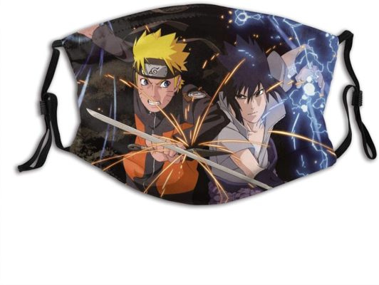 Naruto And Sasuke Face Mask With PM2.5 Filter Sheet