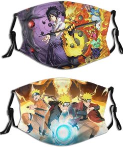 Naruto & Sasuke Face Mask With PM2.5 Filter