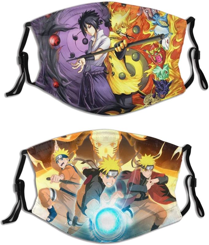 Naruto & Sasuke Face Mask With PM2.5 Filter
