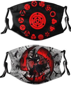 Naruto Sharingan Itachi Face Mask With PM2.5 Filter