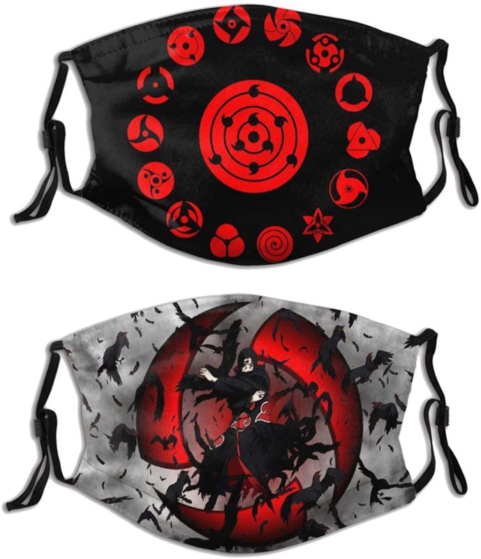 Naruto Sharingan Itachi Face Mask With PM2.5 Filter
