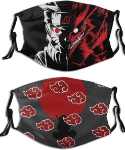 Naruto Two Face  Akatsuki Face Mask With PM2.5 Filter Naruto Two Face  Akatsuki Face Mask With PM2.5 Filter