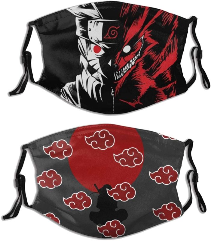 Naruto Two Face  Akatsuki Face Mask With PM2.5 Filter