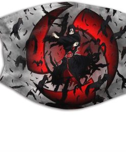 Naruto Uchiha Itachi Sharingan Face Mask With PM2.5 Filter Sheet