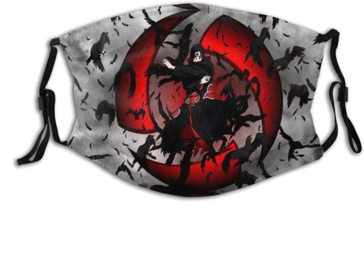 Naruto Uchiha Itachi Sharingan Face Mask With PM2.5 Filter Sheet