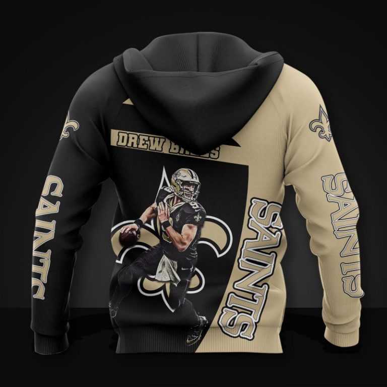 New Orleans Saints #9 Drew Brees 3D Print Hoodie, T Shirt