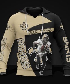 New Orleans Saints #9 Drew Brees 3D Print Hoodie, T Shirt