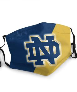 Notre Dame Fighting Irish Face Mask With PM2.5 Filter Sheet 1721