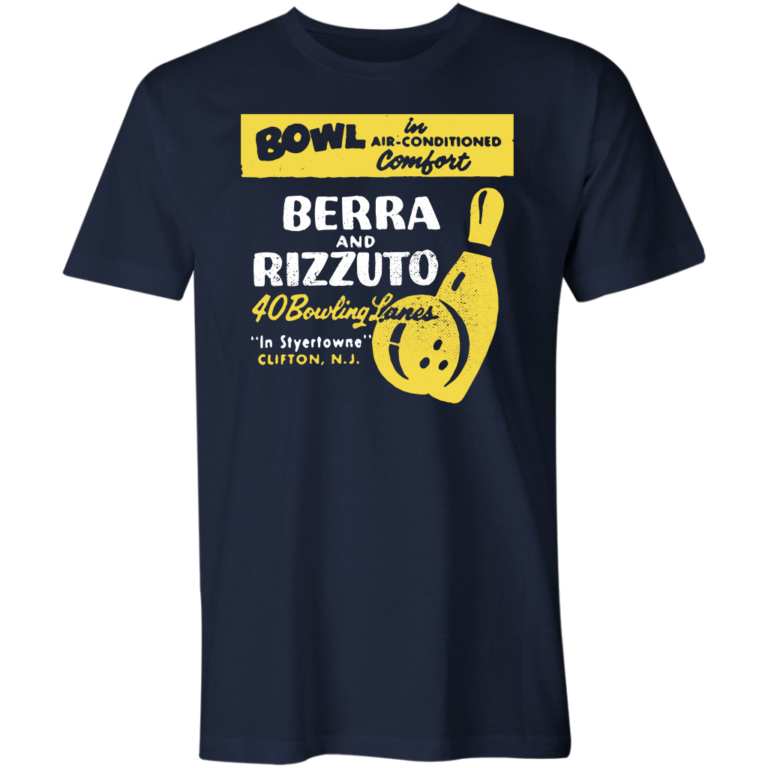 Berra and Rizzuto – Clifton, NJ – Vintage Bowling Alley T-Shirt