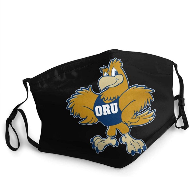 Oral Roberts Golden Eagles Face Mask With PM2.5 Filter Sheet
