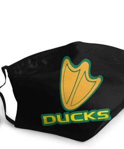 Oregon Ducks Face Mask With PM2.5 Filter Sheet Oregon Ducks Face Mask With PM2.5 Filter Sheet