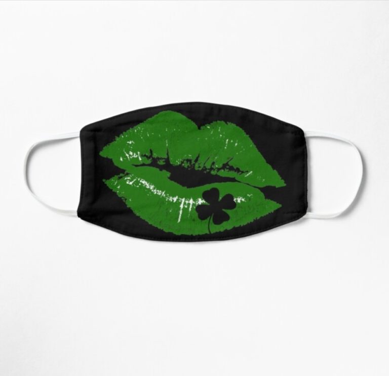 Patricks Day Lips Face Mask With Pm2.5 Filter