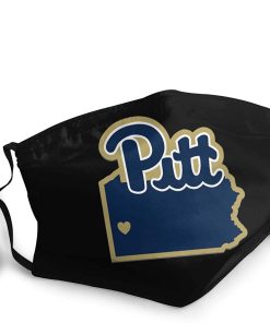 Pittsburgh Panthers Football Face Mask With PM2.5 Filter Sheet Pittsburgh Panthers Football Face Mask With PM2.5 Filter Sheet