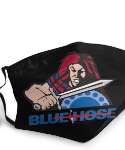 Presbyterian Blue Hose Football Face Mask With PM2.5 Filter Sheet