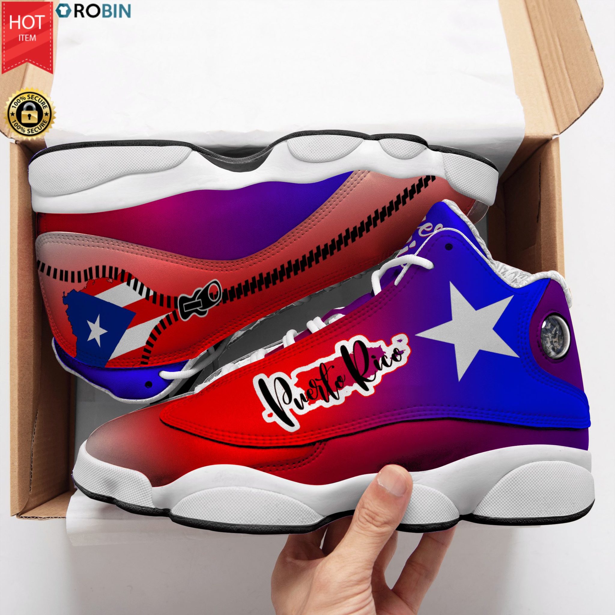Puerto Rico Boxing Jordan 13 Shoes JD13 Sneaker