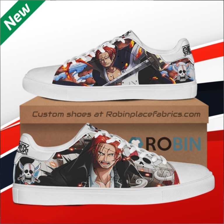 Red Hair Shanks One Piece Custom Stan Smith Shoes