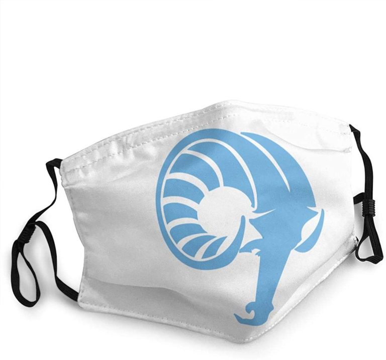 Rhode Island Rams Face Mask With PM2.5 Filter Sheet