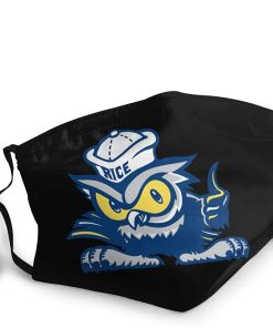 Rice Owls Football Face Mask With PM2.5 Filter Sheet