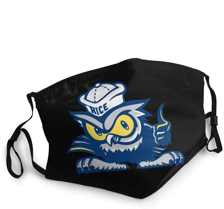 Rice Owls Football Face Mask With PM2.5 Filter Sheet