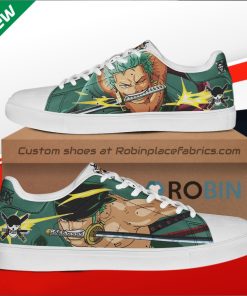 Roronoa Zoro One Piece Custom Stan Smith Shoes