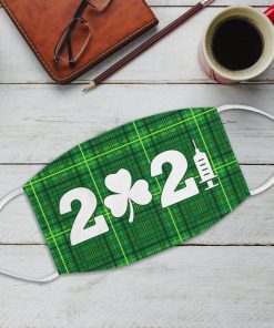 Shamrock Syringe St Patrick’s Day 2021 Face Mask With Pm2.5 Filter