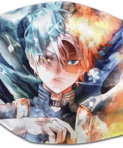 Shoto Todoroki My Hero Academia Fantart Face Mask With PM2.5 Filter Sheet