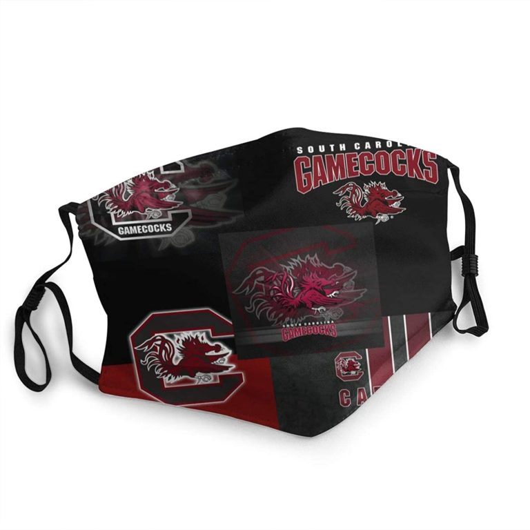 South Carolina Gamecocks Face Mask With PM2.5 Filter Sheet