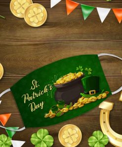 St Patrick’s Day Leprechaun Hat Boots Face Mask With Pm2.5 Filter