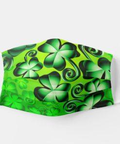 St Patrick’s Day Shamrock Green Clover Face Mask With Pm2.5 Filter St Patrick’s Day Shamrock Green Clover Face Mask With Pm2.5 Filter