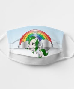 St Patrick’s Day Unicorn Pegasus Face Mask With Pm2.5 Filter