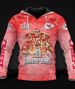 Super Bowl Champions 2021 Kansas City Chiefs 3D Print Hoodie, T Shirt