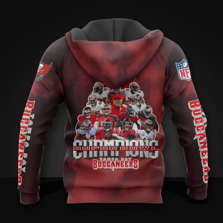 Super Bowl Champions 2021 Tampa Bay Buccaneers 3D Print Hoodie, T Shirt TBB42214d